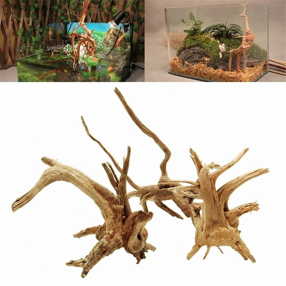 Aquarium Plant Root Tabs - New Natural Wooden Fish Tank Decorations