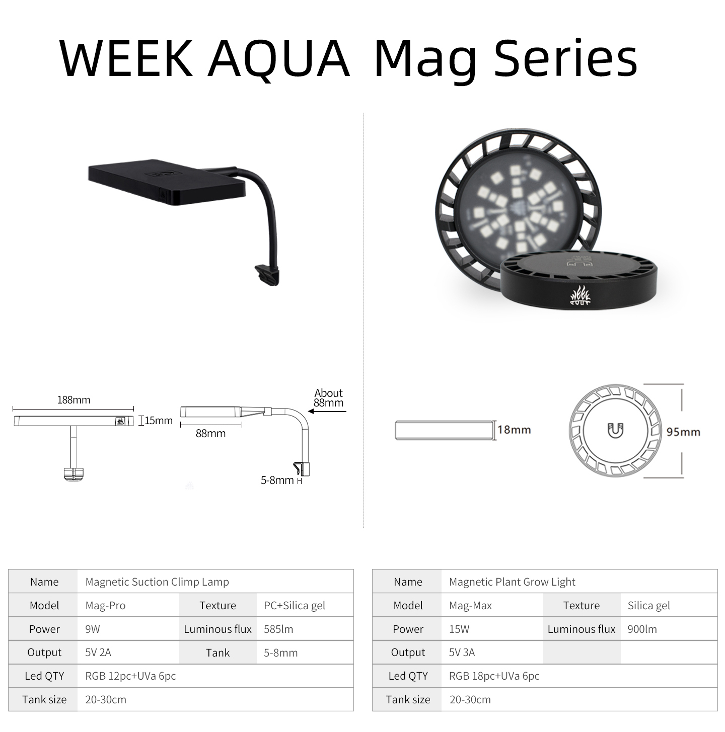 WEEK AQUA Mag Pro Mag Max Nano - Planted Aquarium Aquascape ulasan dan harga