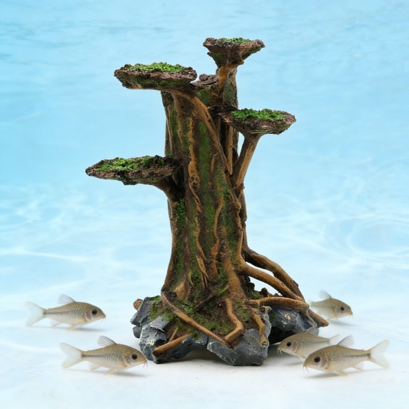 Artificial Moss Tree Driftwood - Planted Aquarium Aquascape ulasan dan harga