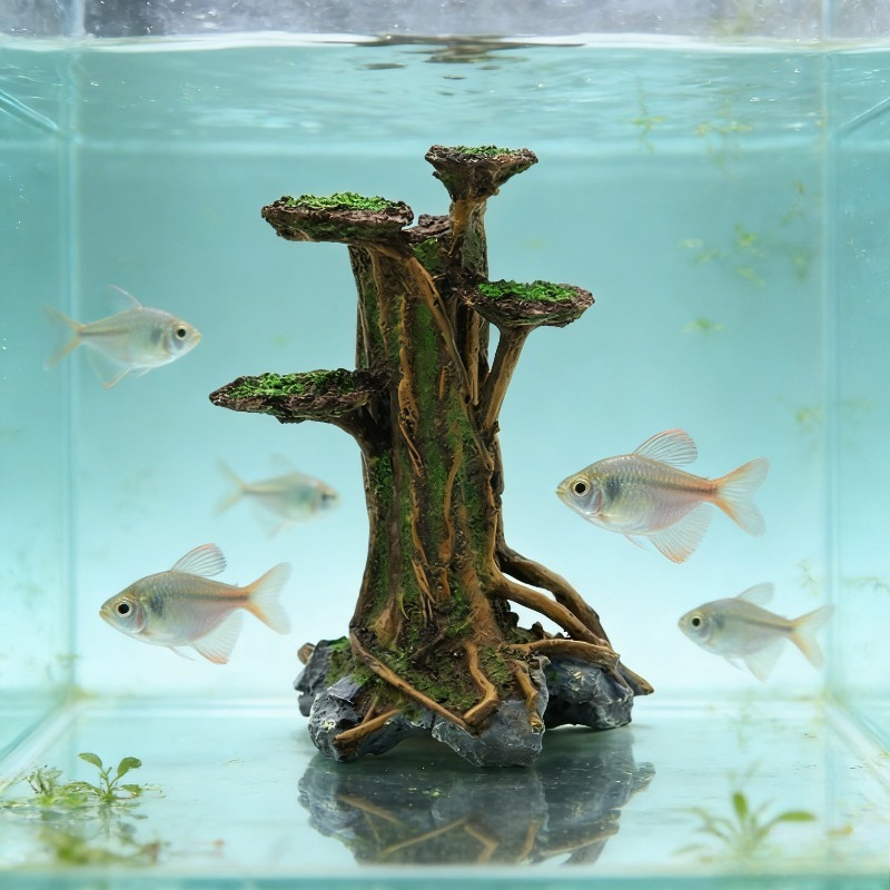 Artificial Moss Tree Driftwood - Planted Aquarium Aquascape ulasan dan harga